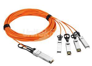 AOC Active Optical Cable 40G QSFP to-4 x 10G SFP+ Breakout AOC Cable 5M