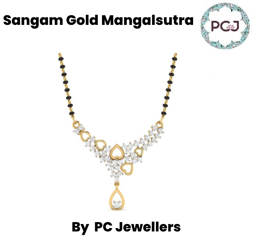 Beautiful traditional Sangam Gold Mangalsutra by PC Jeweller