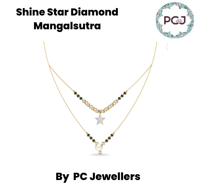 Buy Shine Star Diamond Mangalsutra From PC Jeweller