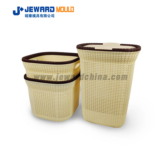 BATHTOOM FAMILY LAUNDRY BASKET MOULD WITH KNIT STYLE