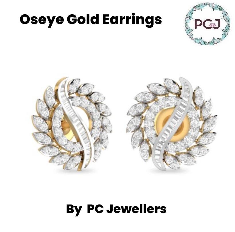 Gorgeous Oseye Gold Earrings - PC Jeweller 