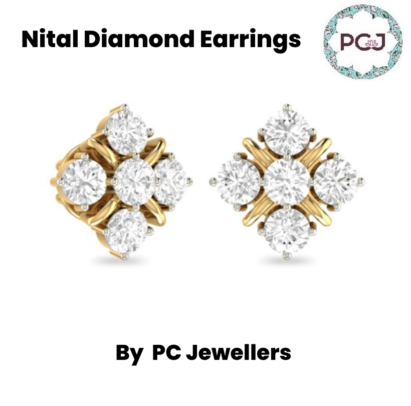 Buy The Nital Diamond Earrings From PC Jeweller 