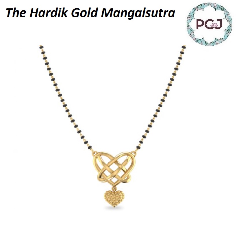 Buy The Hardik Short Gold Mangalsutra By PC Jeweller