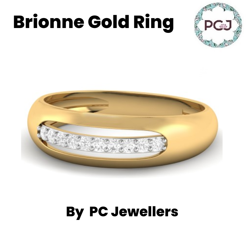 Elegant  Brionne Gold Ring By PC Jeweller 