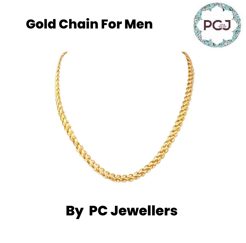 Stylish Gold Chain For Men By PC Jeweller 