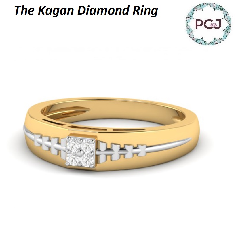 Buy Kagan Diamond Men Gold Ring By PC Jeweller