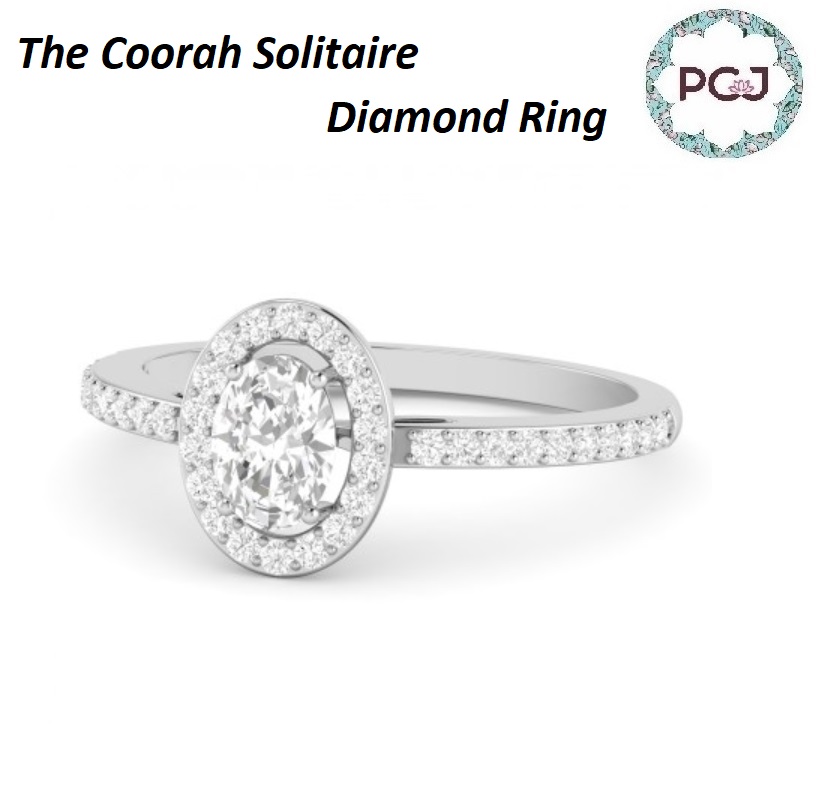 Buy The Coorah Solitaire Diamond Ring By PC Jeweller