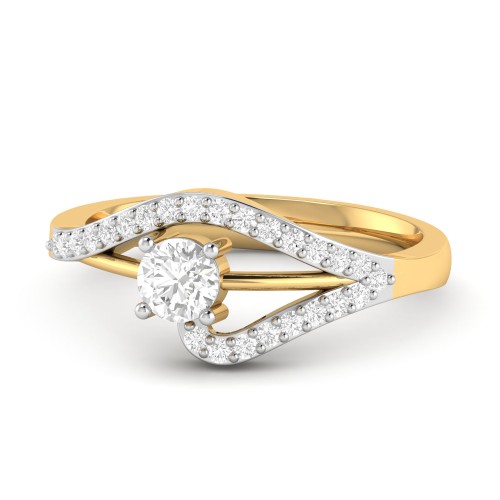 Best Gold Solitaire Rings | PC Jeweller 