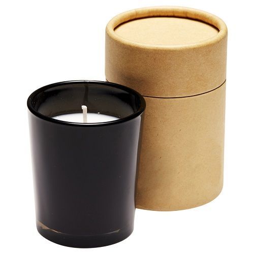 GLASS CANDLE IN CYLINDER BOX