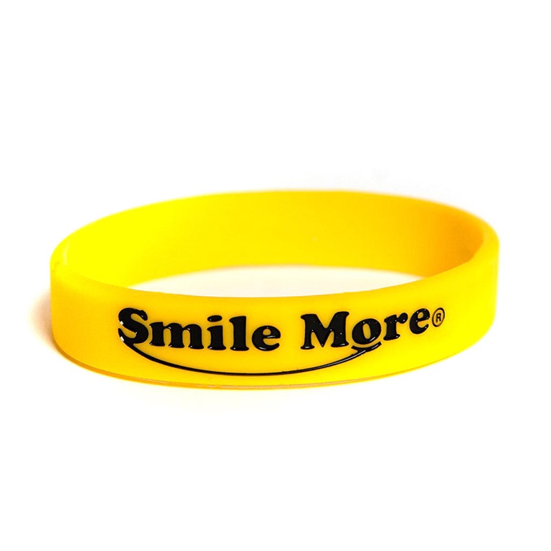 Custom Yellow Silicone Rubber Bracelets Wholesale