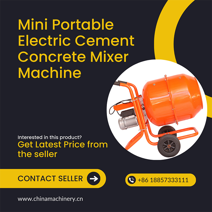 Mini Portable Electric Cement Concrete Mixer Machine