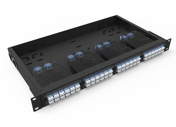 Fixed Fiber Optical Patch Panel 96cores LC Adapter Duplex for High Density Network Solution