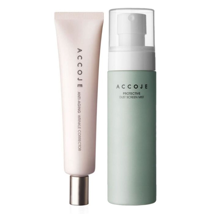 Accoje Protective Dust Screen Mist, 100ml & Anti Aging Wrinkle Corrector, 30ml