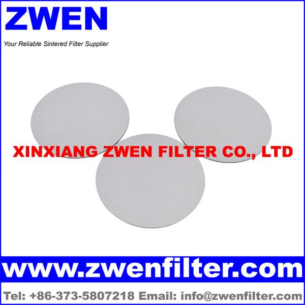 Sintered Mesh Filter Disk