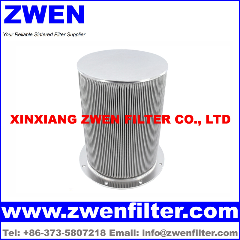 Pleated Wire Mesh Filter Cartridge 