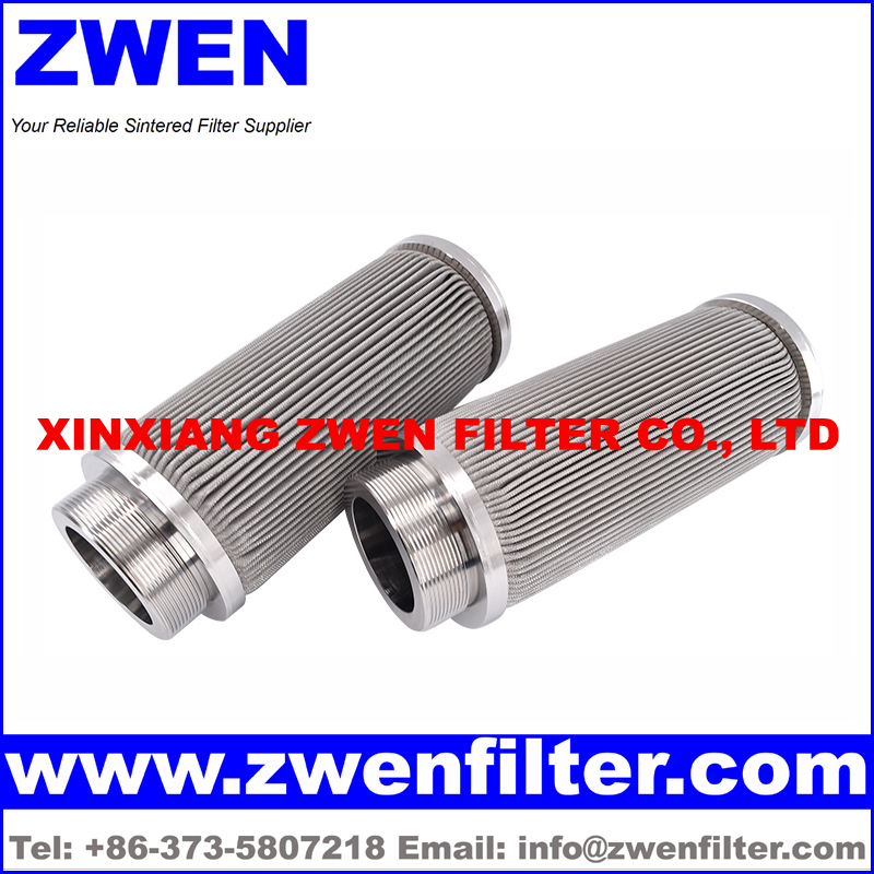 Pleated Stainless Steel Filter Cartridge 