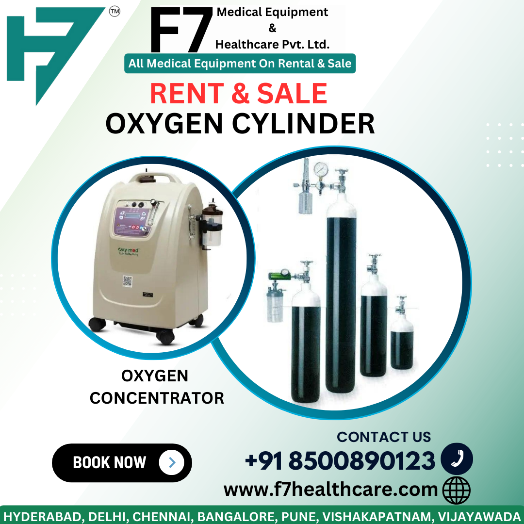 Oxygen Concentrator For Sale Or Rent In Vijayawada, Oxygen Cylinder In Pune - F7 Healthcare Pt Ltd