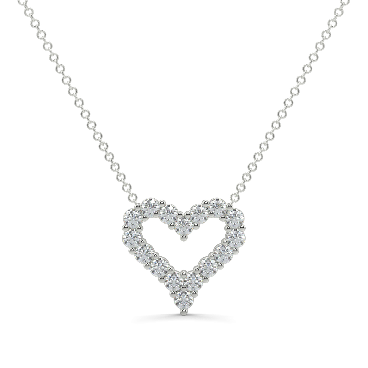 Buy Heart Shape Outlay Pendant