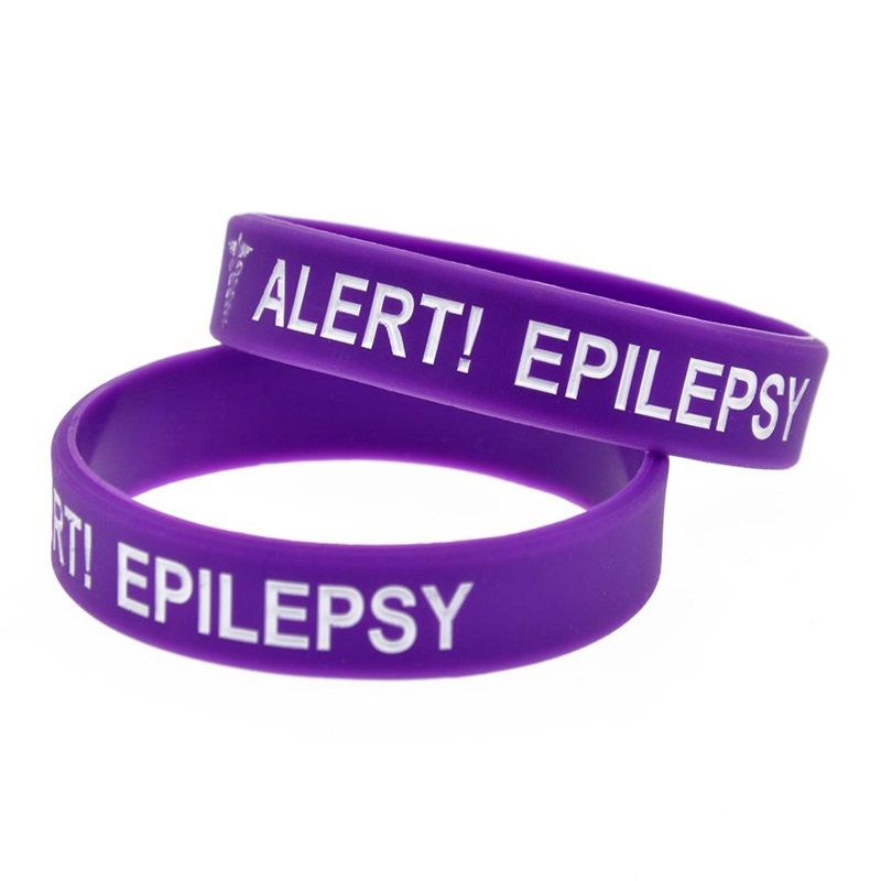 Buy Custom Purple Silicone Rubber Bracelets/Wristbands