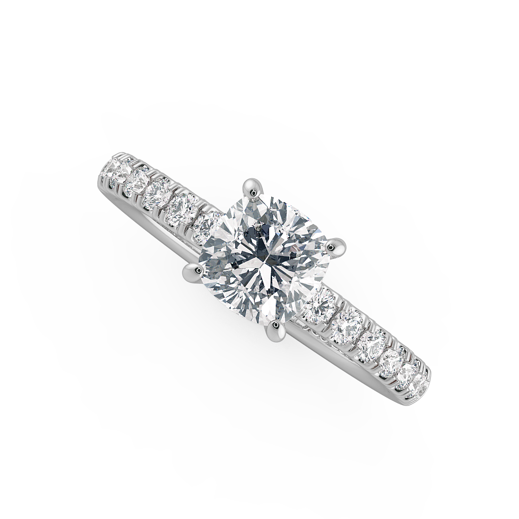 Buy Cushion Halo Engagement Rings