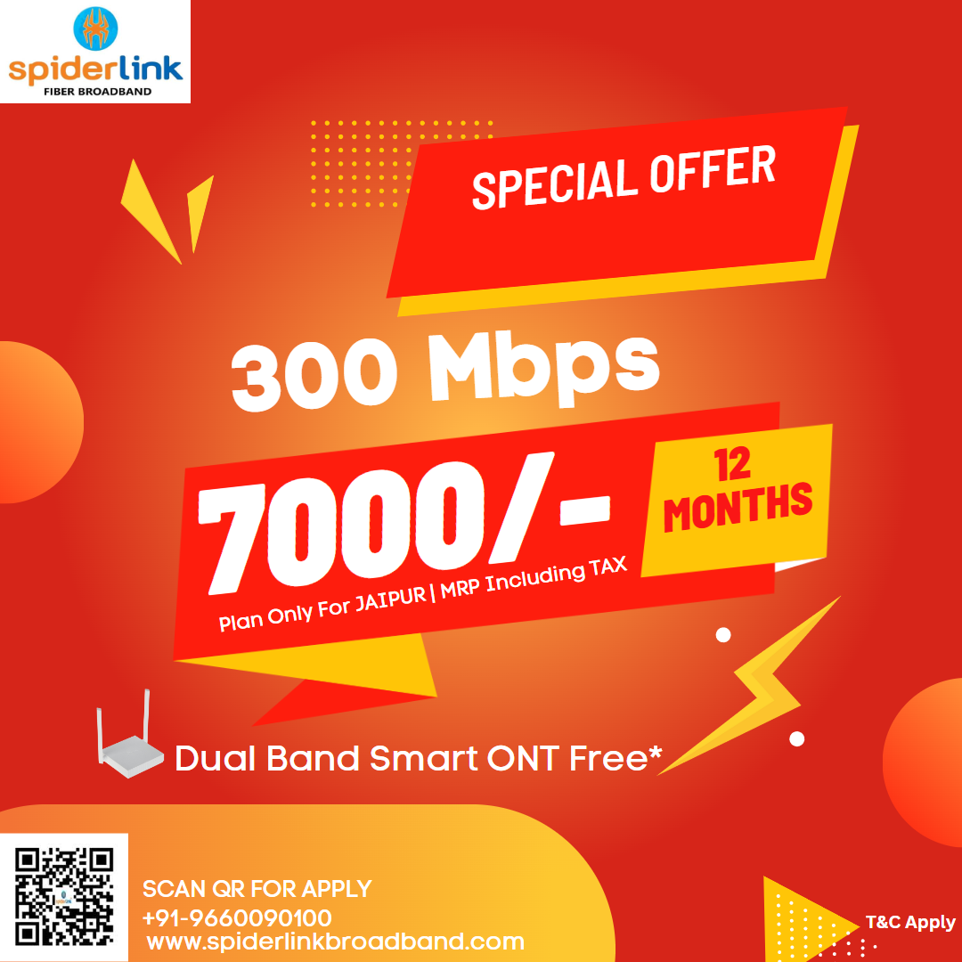 300 Mbps Plan for Jaipur