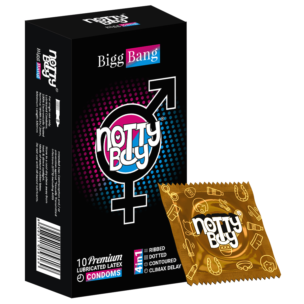 NottyBoy Biggbang dotted ribbed condoms