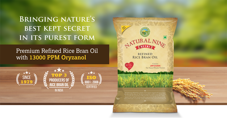 Natural nine Rice Bran Oil