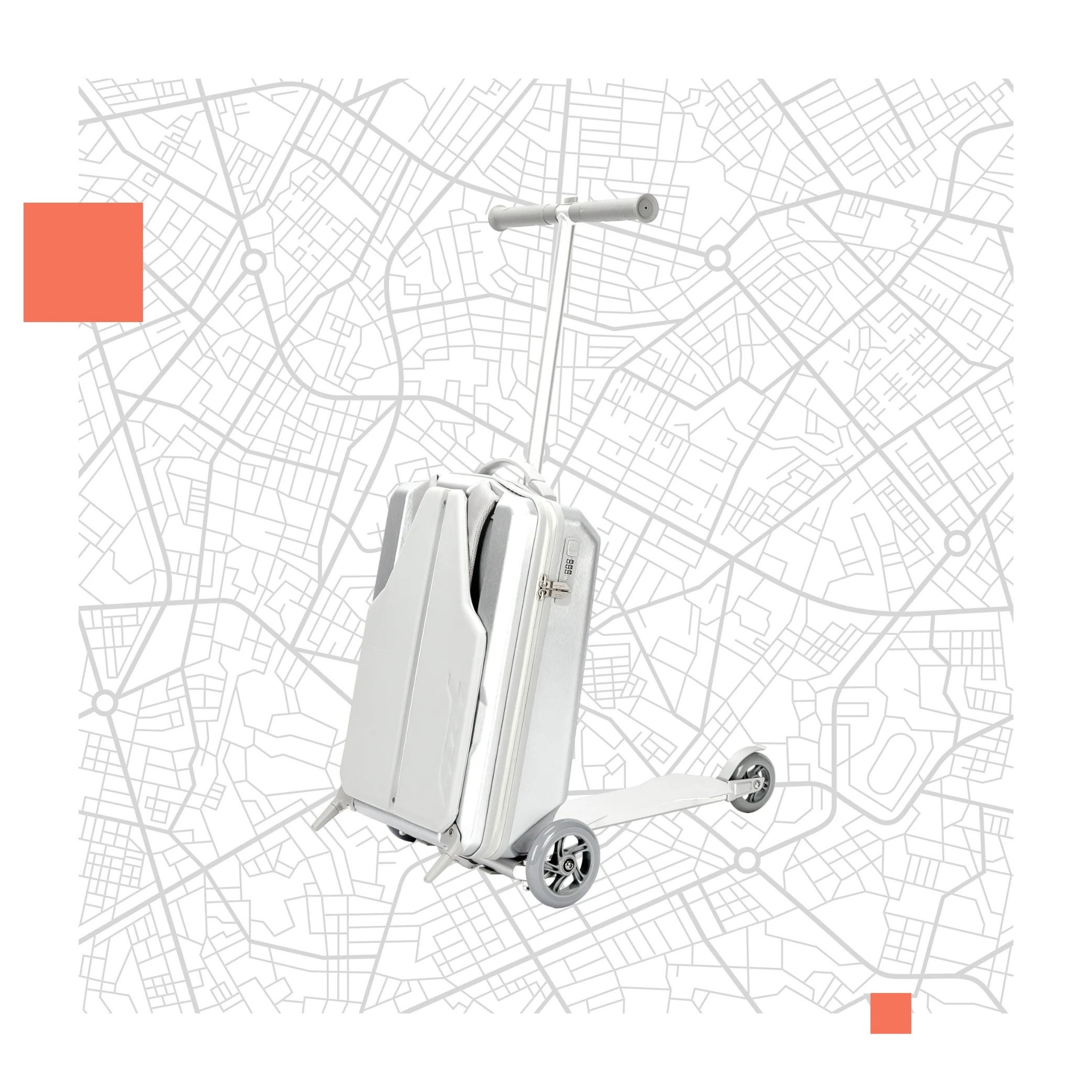 SILVER SCOOTER TRAVEL BAG