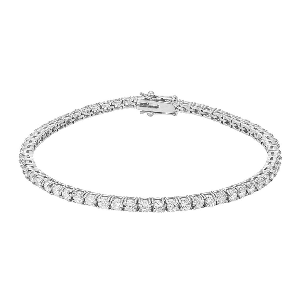 Four Prong Diamond Tennis Bracelet