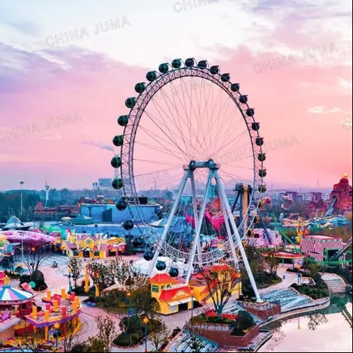 Nanjing Happy Valley 66m Ferris Wheel 36 Gondolas