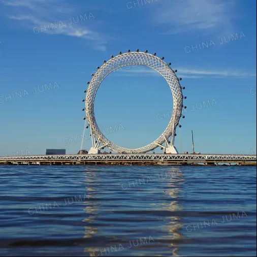 Weifang 145m Spokeless/Shaftless Giant Ferris Wheel 36 Gondolas - Eye of Bohai Sea