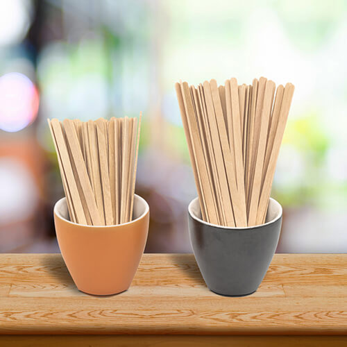 Wooden Coffee Stirrer Sticks 1000pcs | Vinzor Wood