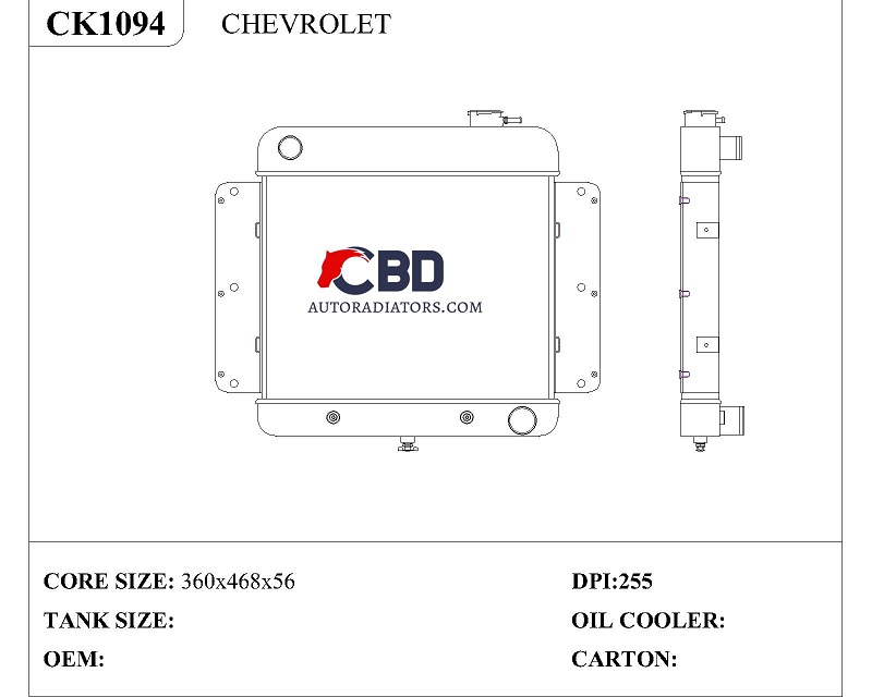 CHEVROLET Radiator Replacement