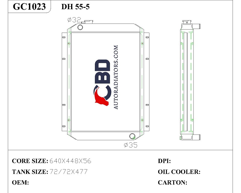 DAEWOO EXCAVATOR Radiator Replacement