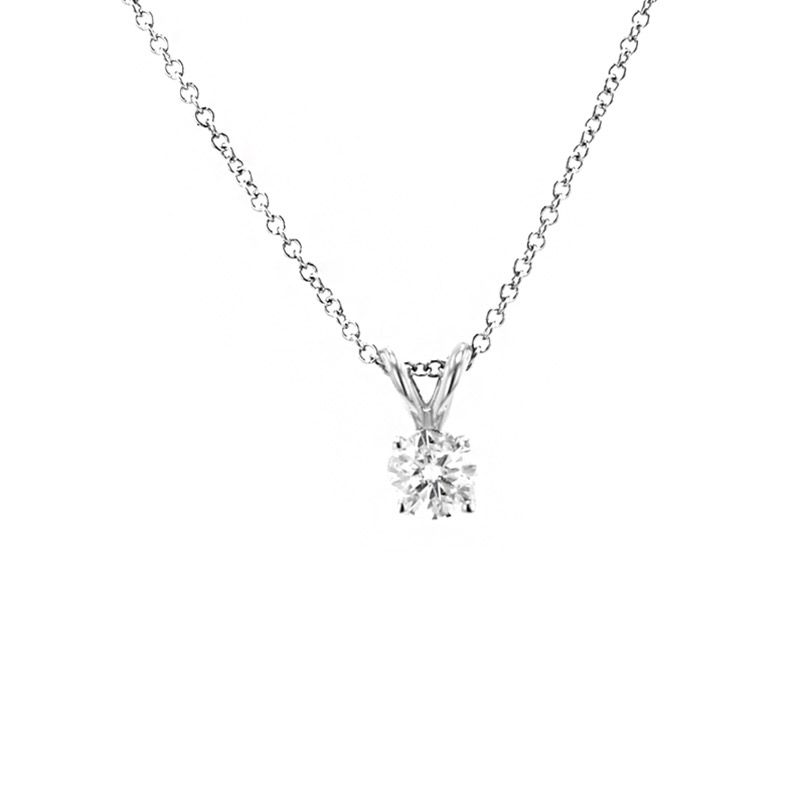 Deutsch Signature 4 Prong Diamond Pendant