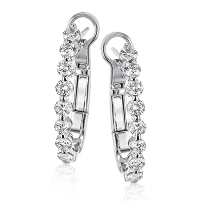 Simon G. Diamond Hoop Earrings