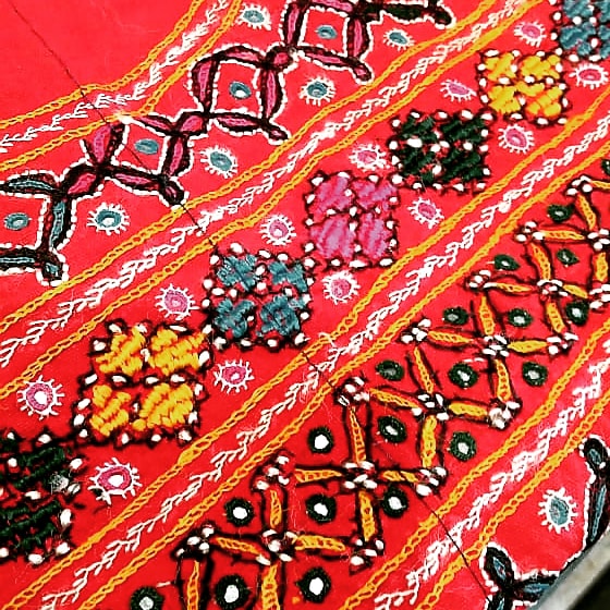 Kutch work yokes,patches,borders ,running blouse materials.