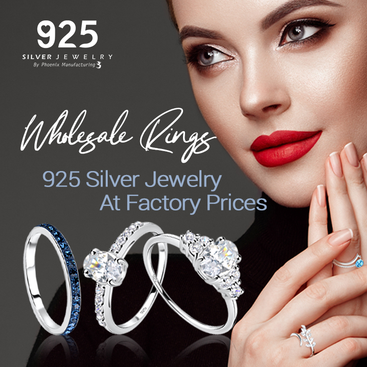 Wholesale Sterling Silver Rings - 925 Silver Jewelry