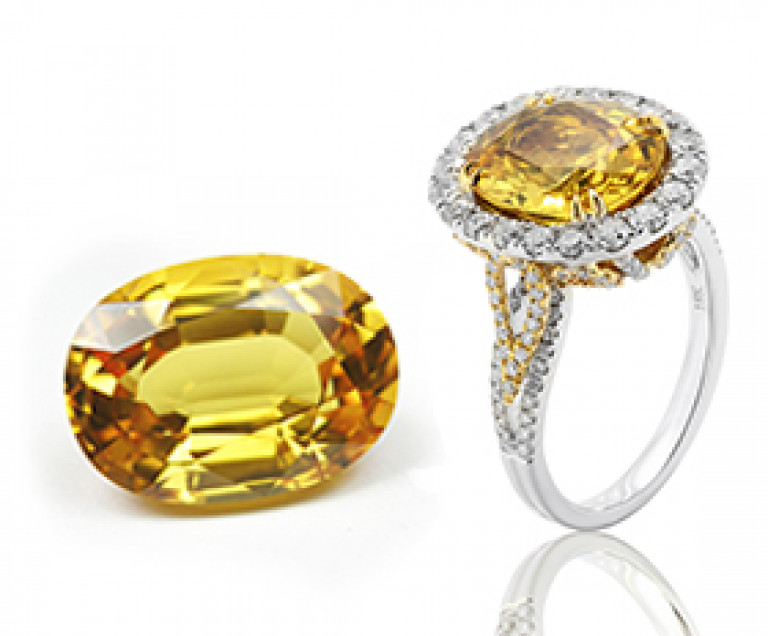 Buy Natural & Certified Yellow Sapphire Stone Online at Genuine Price