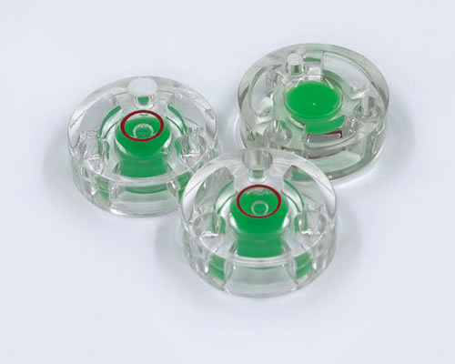 Round Level Vials With Plastic Base