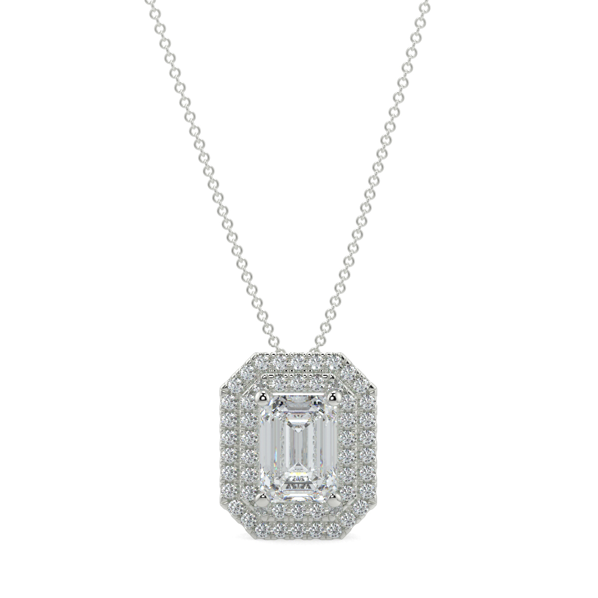 Halo Diamond Pendant