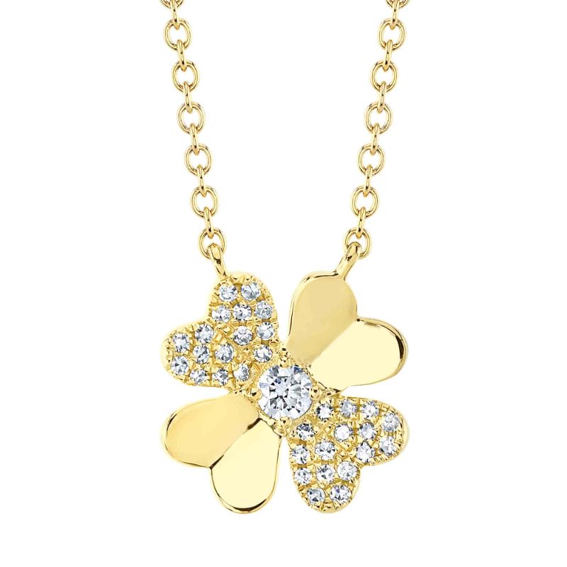 Deutsch Signature Diamond Clover Necklace