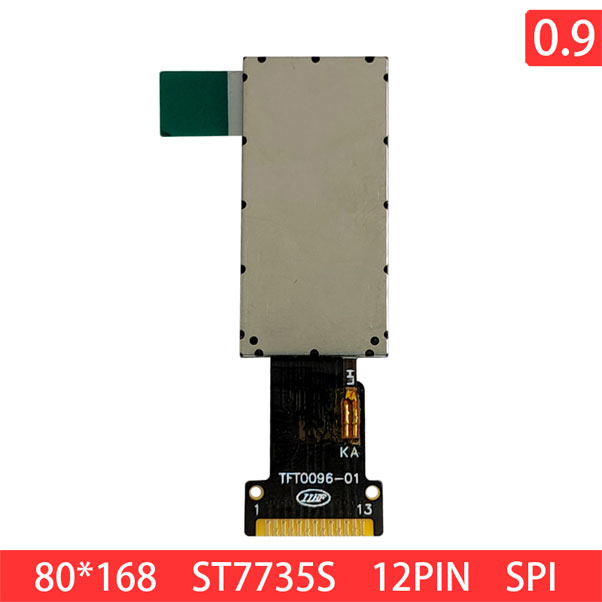 0.96 LCD IPS TFT 80x160 13PIN SPI4 IPS 110nits TFT LCD Display Module