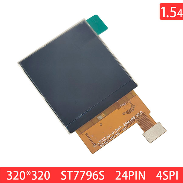 320x320 LCD 24 Pin LCD Display 1.54 LCD SQVGA 24PIN SPI4 IPS 300nits TFT LCD Display Module