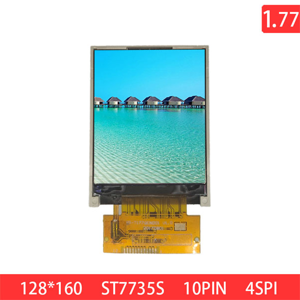 1.77 TFT LCD 128x160 QQVGA 12PIN TN 300nits TFT LCD Display Module