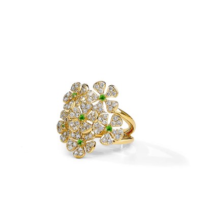 Jardin Diamond Flower Bunch Ring