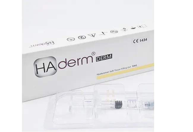 HAderm Cross Linked Derm 1ml Lip Filler Hyaluronic Acid Gel Injection Dermal Filler