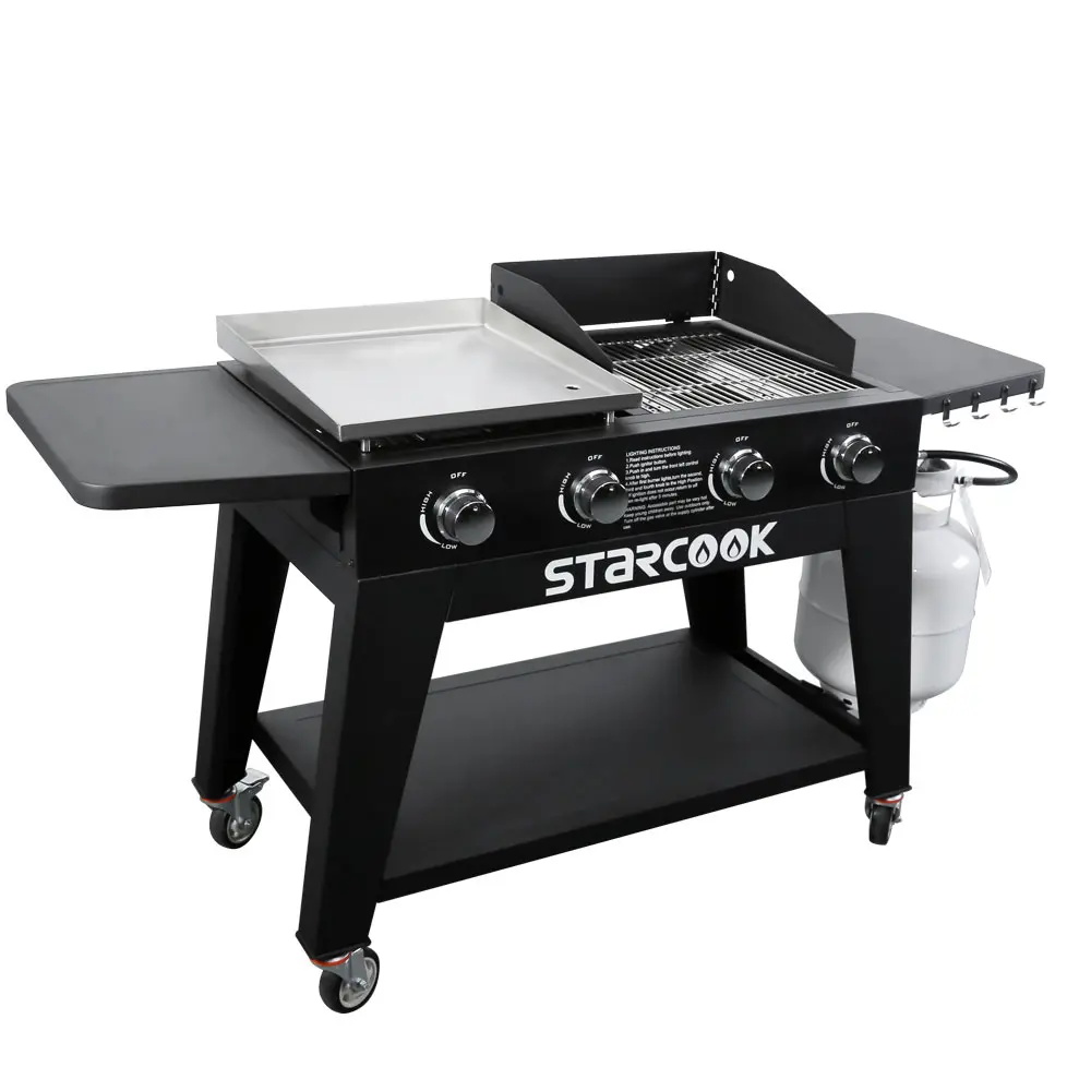 2 Ways 4 Burner EG Series Outdoor Griddle Station