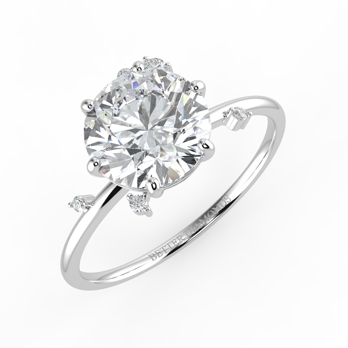 Isabella Round Diamond Solitaire Engagement Ring