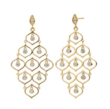 Mogul Chandelier Diamond Earrings